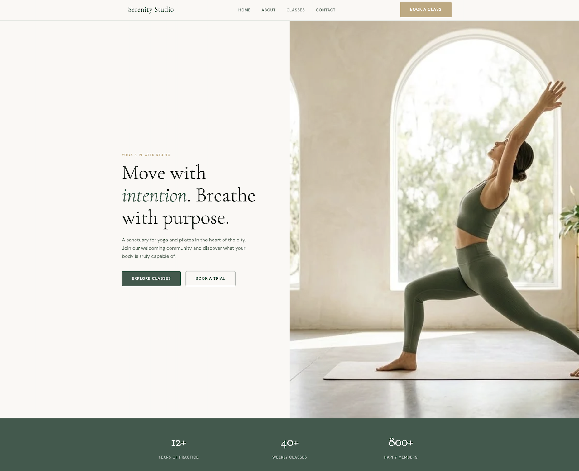 Studio Pilates i Joga — podgląd strony